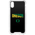 University of Oregon Split on Black iPhone XS Clear Case