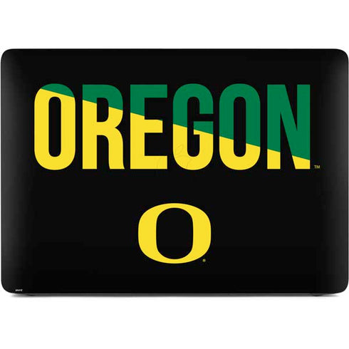 University of Oregon Split on Black Apple MacBook Air Skin
