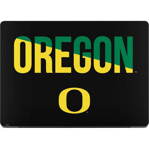 University of Oregon Split on Black Apple MacBook Pro 14-inch Skin