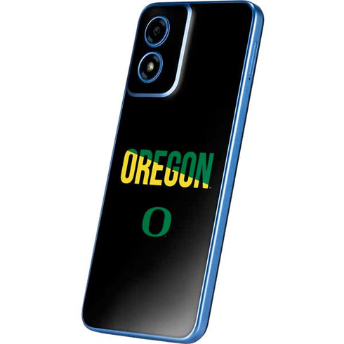 University of Oregon Split on Black Moto G Play 4G (2024) Skin