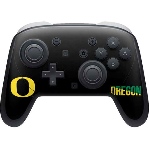University of Oregon Split on Black Nintendo Switch 2 (2025) Pro Controller Skin