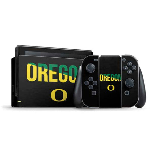 University of Oregon Split on Black Nintendo Skins