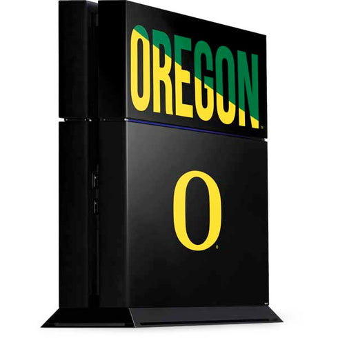 University of Oregon Split on Black PlayStation PS4 Skins