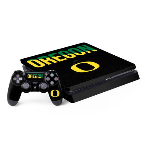 University of Oregon Split on Black PlayStation PS4 Skins