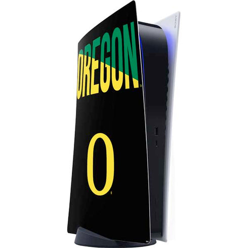 University of Oregon Split on Black PlayStation PS5 Skins