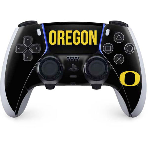 University of Oregon Split on Black PS5 DualSense Edge Pro Controller Skin