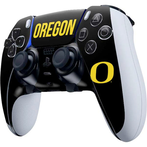 University of Oregon Split on Black PS5 DualSense Edge Pro Controller Skin