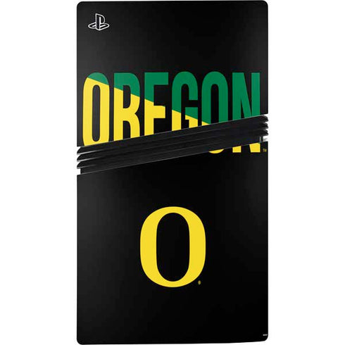 University of Oregon Split on Black PS5 Pro Console Skin