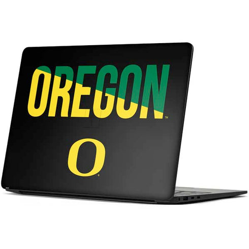 University of Oregon Split on Black Surface Laptop 7 15in Skin