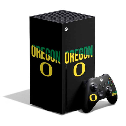 University of Oregon Split on Black Xbox Series X Skins