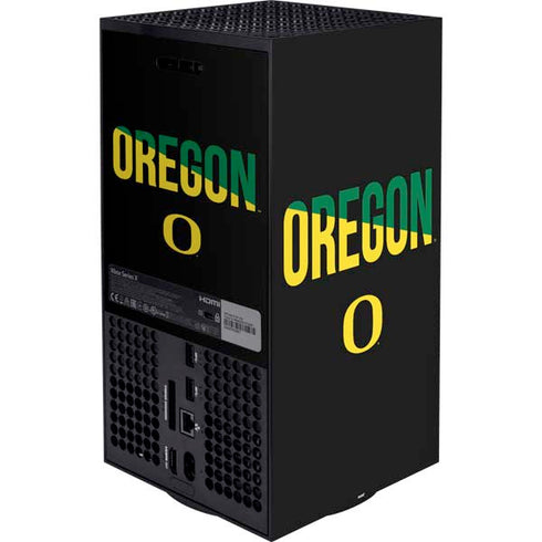 University of Oregon Split on Black XBox Series X Digital Edition Bundle Skin