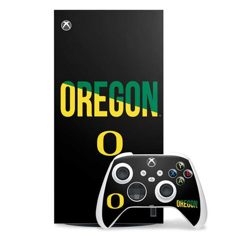 University of Oregon Split on Black Xbox Series X Skins
