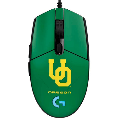 University of Oregon UO on Green G203 Prodigy RGB Wired Gaming Mouse Skin