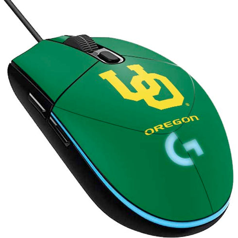 University of Oregon UO on Green G203 Prodigy RGB Wired Gaming Mouse Skin