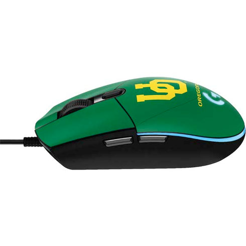 University of Oregon UO on Green G203 Prodigy RGB Wired Gaming Mouse Skin