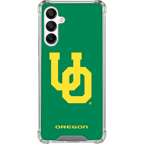 University of Oregon UO on Green Galaxy A16 5G Clear Case