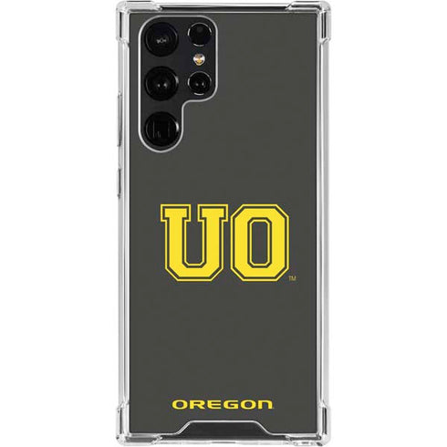 University of Oregon UO on Green Galaxy S23 Ultra Clear Case