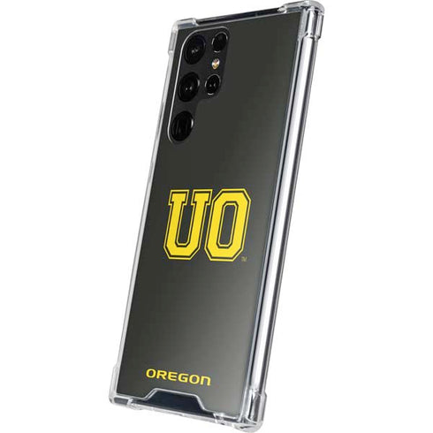 University of Oregon UO on Green Galaxy S23 Ultra Clear Case