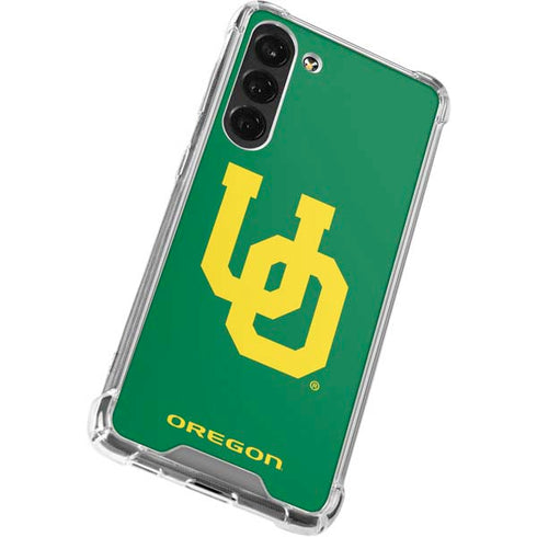 University of Oregon UO on Green Galaxy S24 FE Clear Case