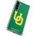 University of Oregon UO on Green Galaxy S24 FE Clear Case