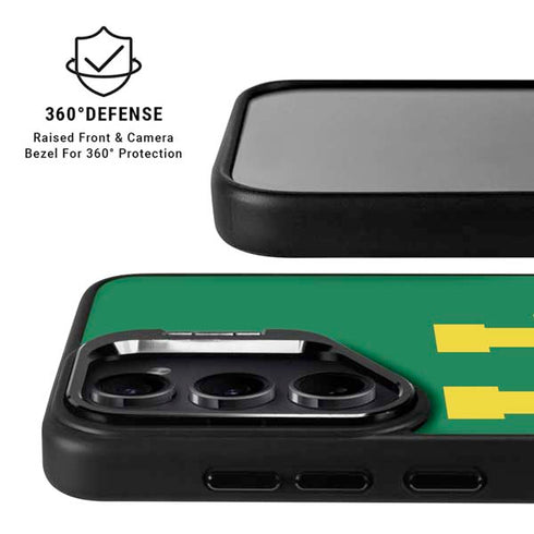 University of Oregon UO on Green Galaxy S25 Kickstand Case