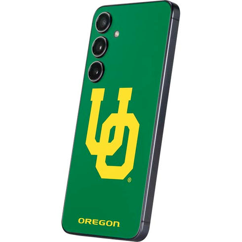 University of Oregon UO on Green Galaxy S25 Skin
