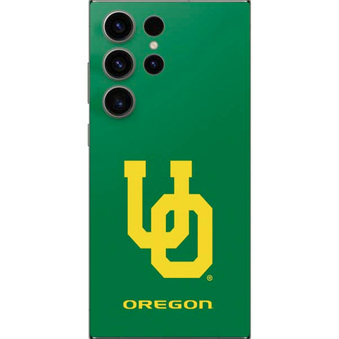 University of Oregon UO on Green Galaxy S24 Ultra Skin