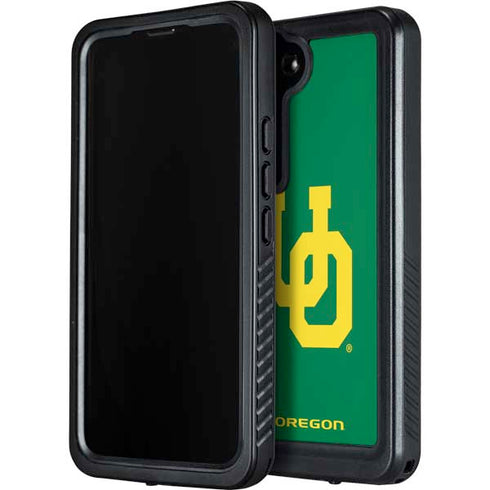 University of Oregon UO on Green Galaxy S24 Waterproof Case