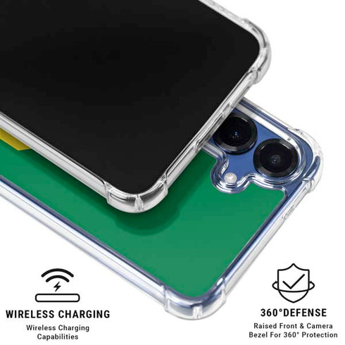 University of Oregon UO on Green Galaxy S25 Clear Case