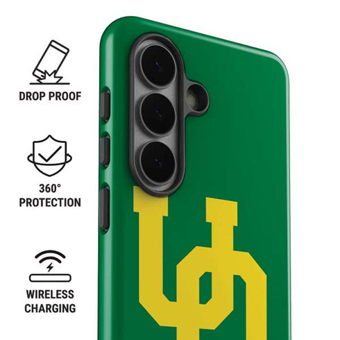 University of Oregon UO on Green Galaxy S26 Impact Case