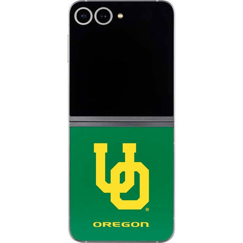 University of Oregon UO on Green Galaxy Z Flip6 Skin