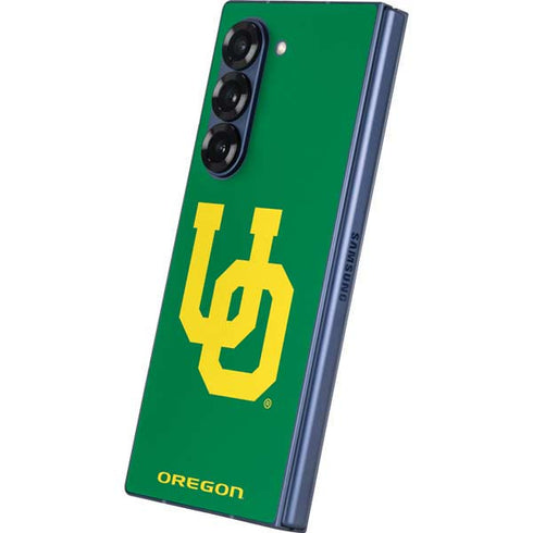 University of Oregon UO on Green Galaxy Z Fold6 Skin