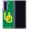 University of Oregon UO on Green Galaxy Z Fold7 Clear Case