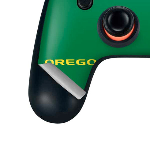 University of Oregon UO on Green Google Stadia Controller Skin