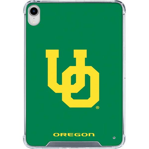 University of Oregon UO on Green iPad 11th Gen (2025) Clear Case
