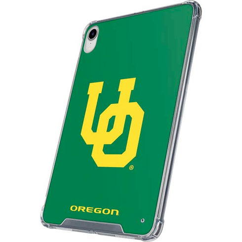 University of Oregon UO on Green iPad 11th Gen (2025) Clear Case