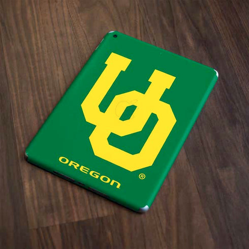 University of Oregon UO on Green Apple iPad Skin