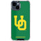 University of Oregon UO on Green iPhone 15 Clear Case