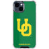 University of Oregon UO on Green iPhone 15 Clear Case