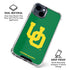 University of Oregon UO on Green iPhone 15 Clear Case