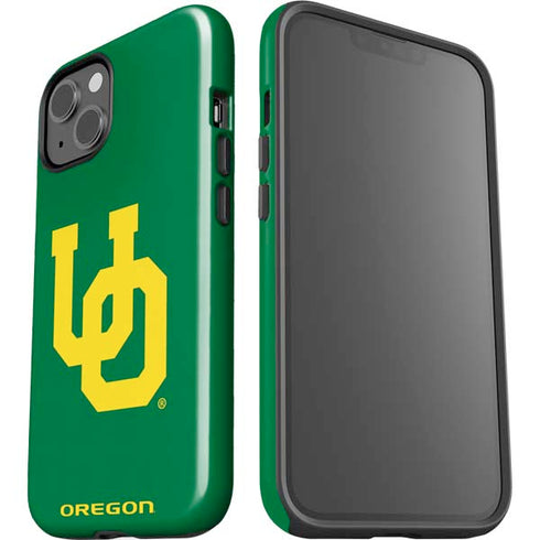 University of Oregon UO on Green iPhone 15 Impact Case