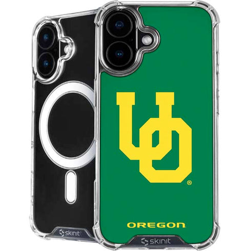 University of Oregon UO on Green iPhone 16 Plus MagSafe Case