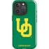 University of Oregon UO on Green iPhone 16 Pro Max Impact Case