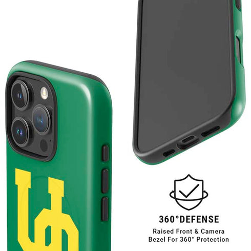 University of Oregon UO on Green iPhone 16 Pro Max Magsafe Impact Case