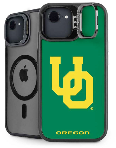 University of Oregon UO on Green iPhone 16e Kickstand Case
