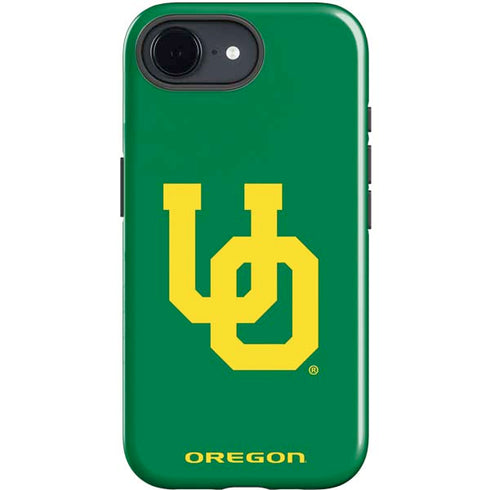 University of Oregon UO on Green iPhone 16e Impact Case