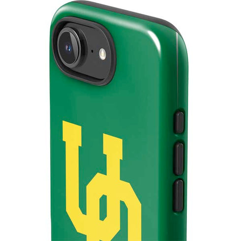 University of Oregon UO on Green iPhone 16e Impact Case