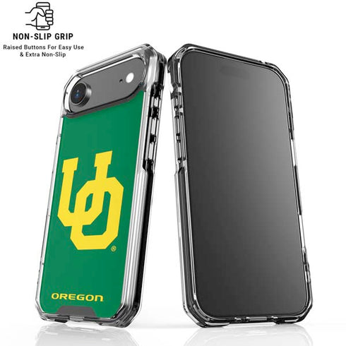 University of Oregon UO on Green iPhone 17 Air Clear Case