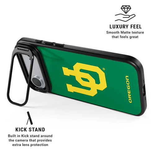 University of Oregon UO on Green iPhone 17 Air Kickstand Case