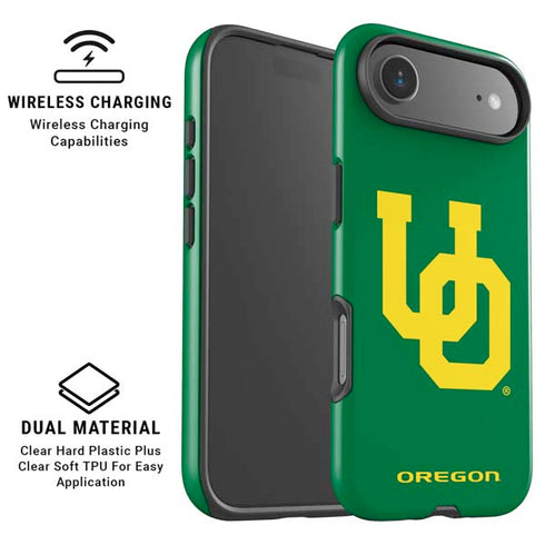 University of Oregon UO on Green iPhone 17 Air Magsafe Impact Case